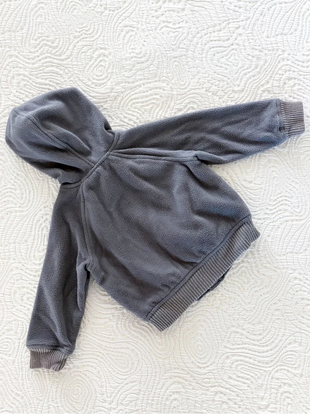 Old Navy Gray Zip-Up Fleece Hoodie